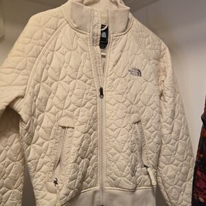 The North Face Womens Off-White Quilted Puffer Jacket